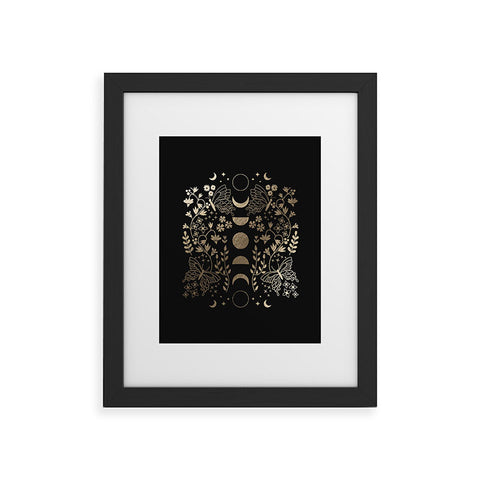 Emanuela Carratoni Spring Moon Phases Framed Art Print