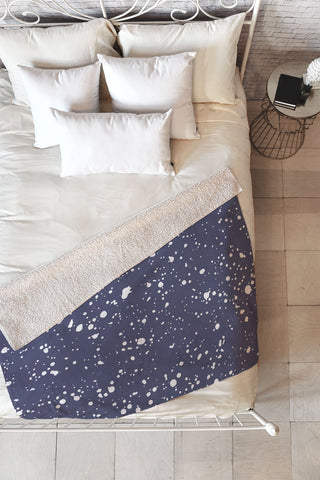 Emanuela Carratoni Stardust Fleece Throw Blanket