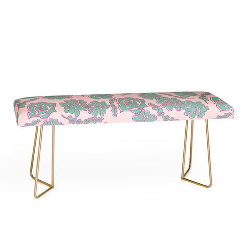 Emanuela Carratoni Succulent Pattern Bench