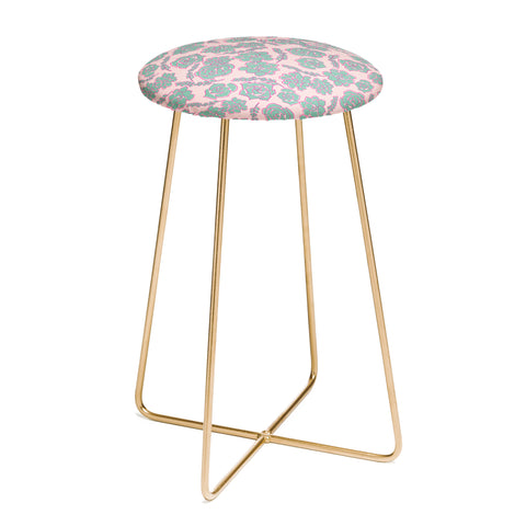 Emanuela Carratoni Succulent Pattern Counter Stool