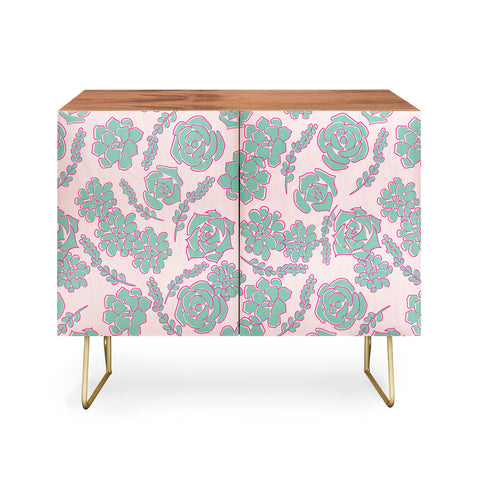 Emanuela Carratoni Succulent Pattern Credenza