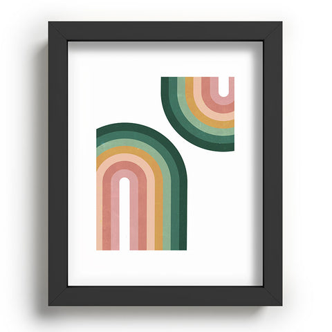 Emanuela Carratoni Summer Double Rainbows Recessed Framing Rectangle