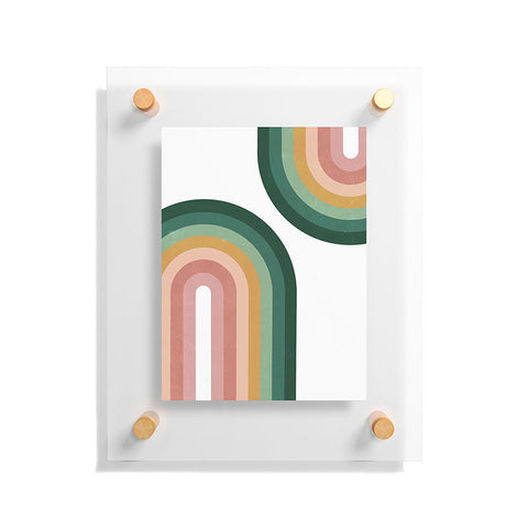 Emanuela Carratoni Summer Double Rainbows Floating Acrylic Print