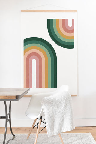 Emanuela Carratoni Summer Double Rainbows Art Print And Hanger