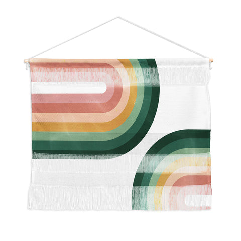 Emanuela Carratoni Summer Double Rainbows Wall Hanging Landscape