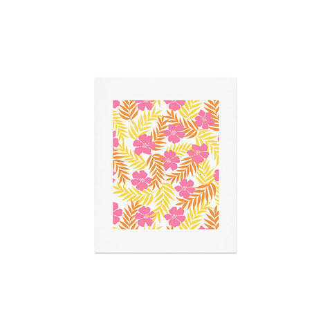 Emanuela Carratoni Summer Pink Flowers Art Print