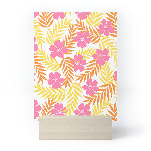Emanuela Carratoni Summer Pink Flowers Mini Art Print