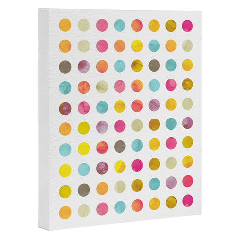 Emanuela Carratoni Summer Polka Dots Art Canvas