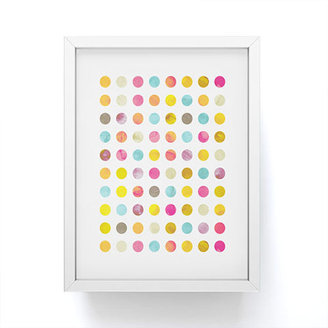 Emanuela Carratoni Summer Polka Dots Framed Mini Art Print