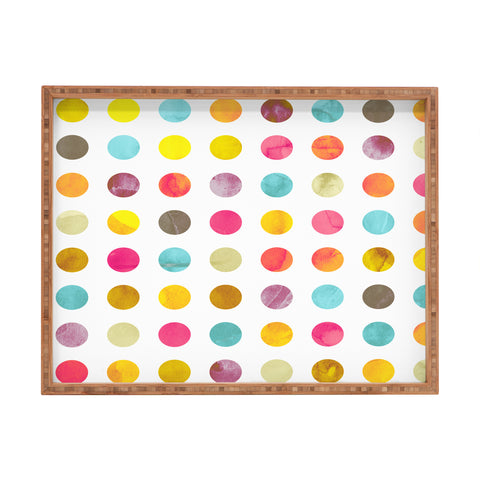 Emanuela Carratoni Summer Polka Dots Rectangular Tray