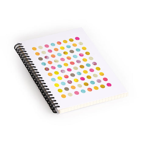 Emanuela Carratoni Summer Polka Dots Spiral Notebook
