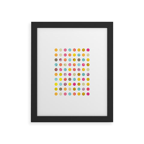 Emanuela Carratoni Summer Polka Dots Framed Art Print