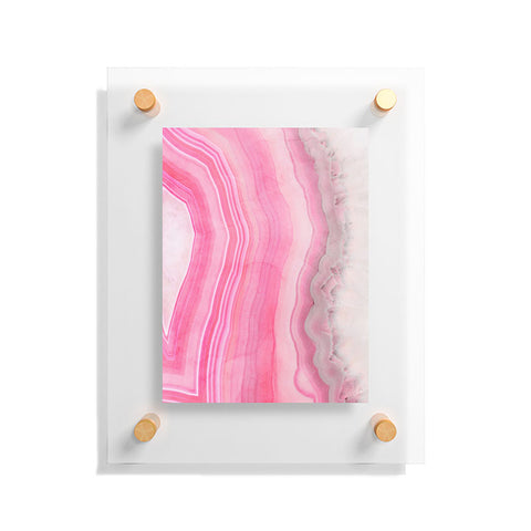 Emanuela Carratoni Sweet Pink Agate Floating Acrylic Print