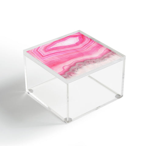 Emanuela Carratoni Sweet Pink Agate Acrylic Box