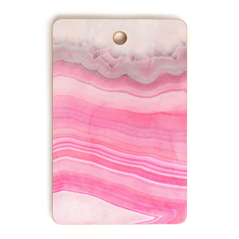 Emanuela Carratoni Sweet Pink Agate Cutting Board Rectangle
