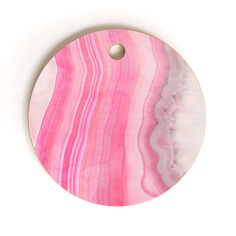 Emanuela Carratoni Sweet Pink Agate Cutting Board Round