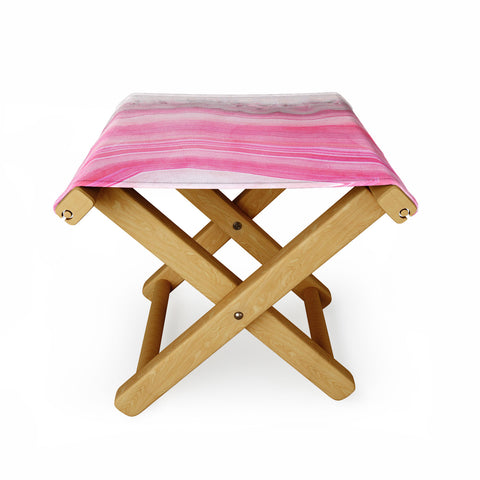 Emanuela Carratoni Sweet Pink Agate Folding Stool