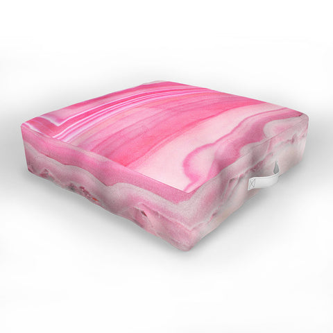 Emanuela Carratoni Sweet Pink Agate Outdoor Floor Cushion
