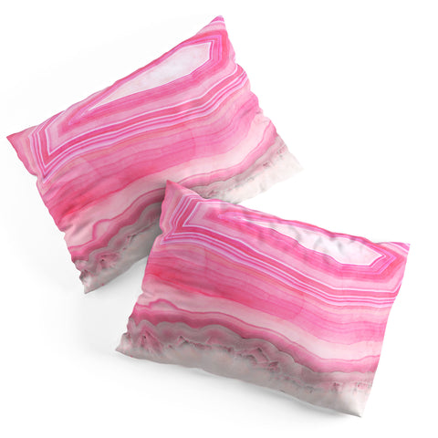 Emanuela Carratoni Sweet Pink Agate Pillow Shams