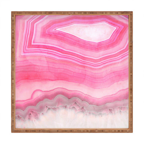 Emanuela Carratoni Sweet Pink Agate Square Tray