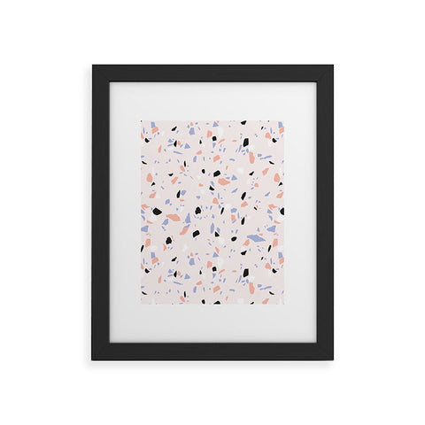 Emanuela Carratoni Sweet Terrazzo Texture Framed Art Print