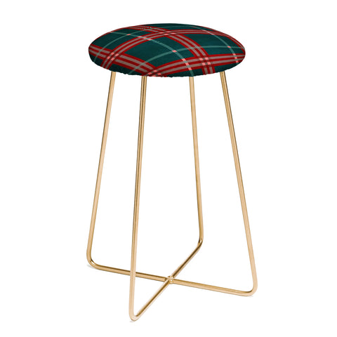 Emanuela Carratoni Tartan Theme Counter Stool
