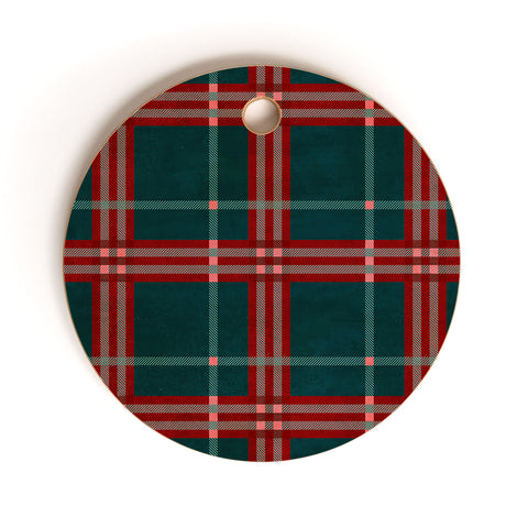 Emanuela Carratoni Tartan Theme Cutting Board Round