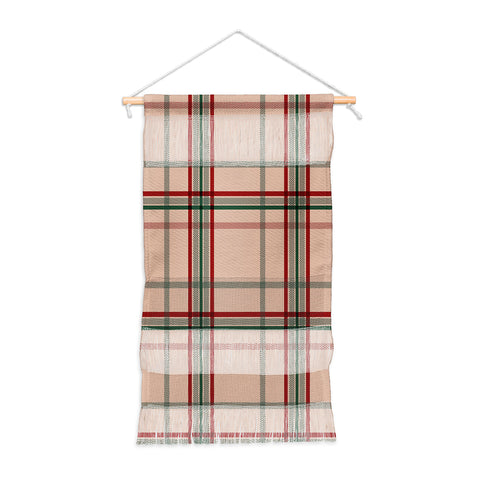 Emanuela Carratoni Tartan Theme on Pink Wall Hanging Portrait