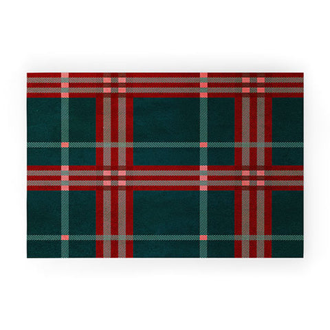 Emanuela Carratoni Tartan Theme Welcome Mat