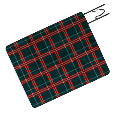 Emanuela Carratoni Tartan Theme Picnic Blanket