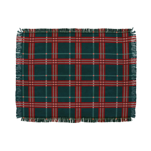Emanuela Carratoni Tartan Theme Throw Blanket