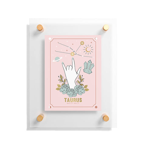 Emanuela Carratoni Taurus Zodiac Series Floating Acrylic Print