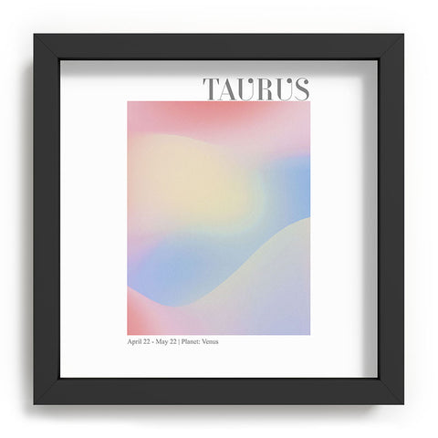 Emanuela Carratoni Taurus Zodiac Sign Gradient Recessed Framing Square