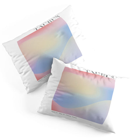 Emanuela Carratoni Taurus Zodiac Sign Gradient Pillow Shams