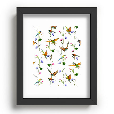 Emanuela Carratoni The Birds Garden Recessed Framing Rectangle