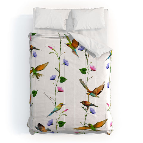 Emanuela Carratoni The Birds Garden Comforter