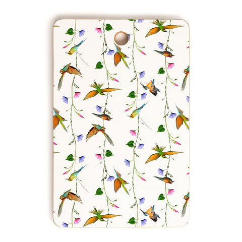 Emanuela Carratoni The Birds Garden Cutting Board Rectangle