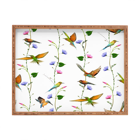 Emanuela Carratoni The Birds Garden Rectangular Tray