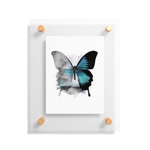Emanuela Carratoni The Blue Butterfly Floating Acrylic Print