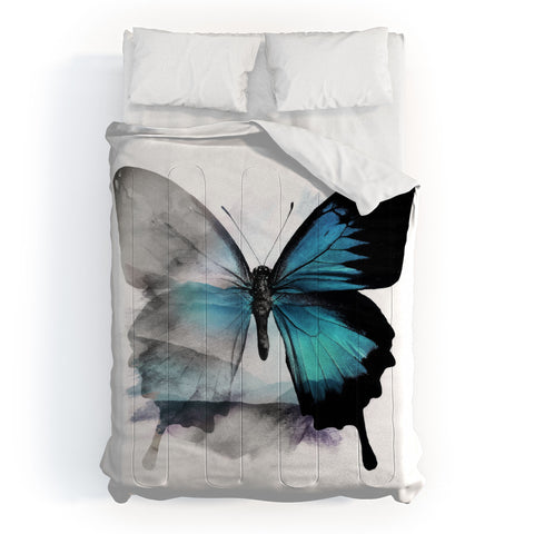 Emanuela Carratoni The Blue Butterfly Comforter