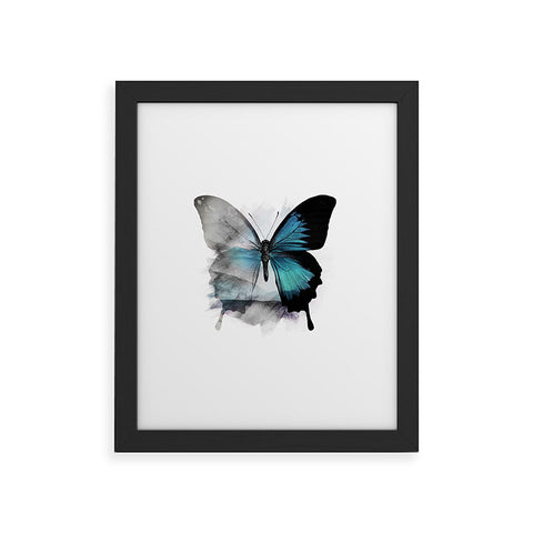 Emanuela Carratoni The Blue Butterfly Framed Art Print