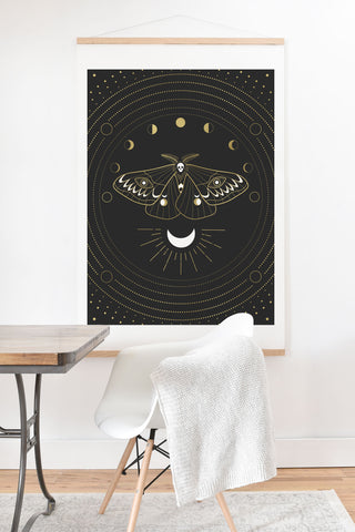 Emanuela Carratoni The Moon Moth Art Print And Hanger
