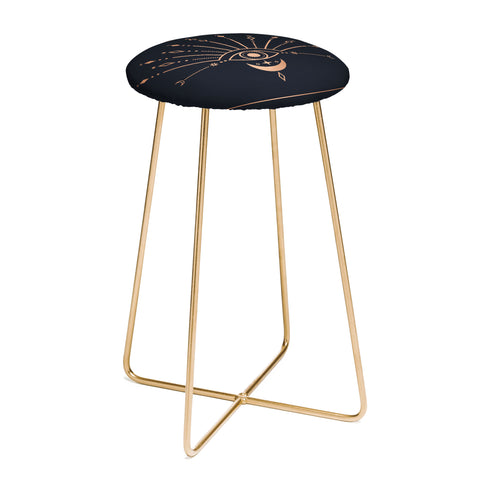 Emanuela Carratoni The Peacock Eye 1 Counter Stool