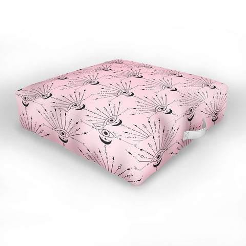 Emanuela Carratoni The Peacock Eye Outdoor Floor Cushion