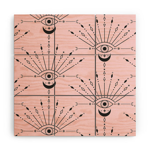 Emanuela Carratoni The Peacock Eye Wood Wall Mural