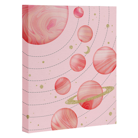 Emanuela Carratoni The Pink Solar System Art Canvas