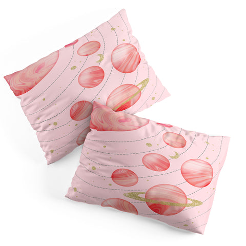 Emanuela Carratoni The Pink Solar System Pillow Shams