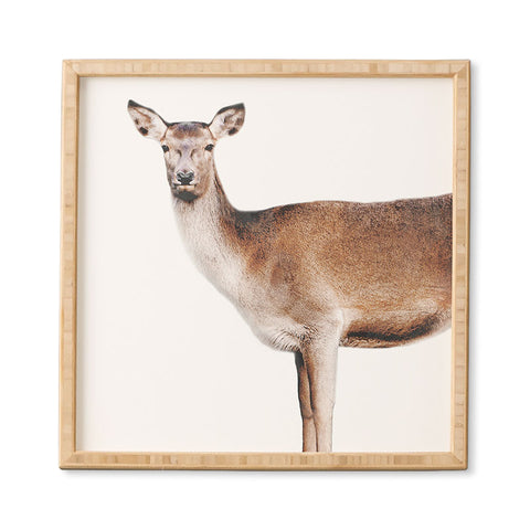 Emanuela Carratoni The Sweet Deer Framed Wall Art