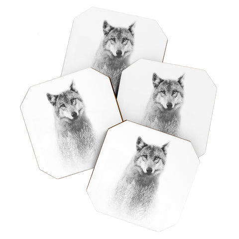 Emanuela Carratoni The Wolf and the Forest Coaster Set