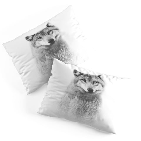Emanuela Carratoni The Wolf and the Forest Pillow Shams